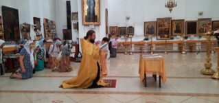 Молебен в Вознесенском соборе г.Ржева в день памяти святых благоверных князей Петра и Февронии Муромских